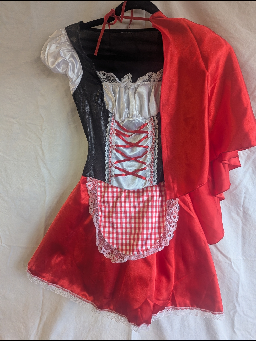 Sexy Little Red Riding Hood Costume - Red and Black